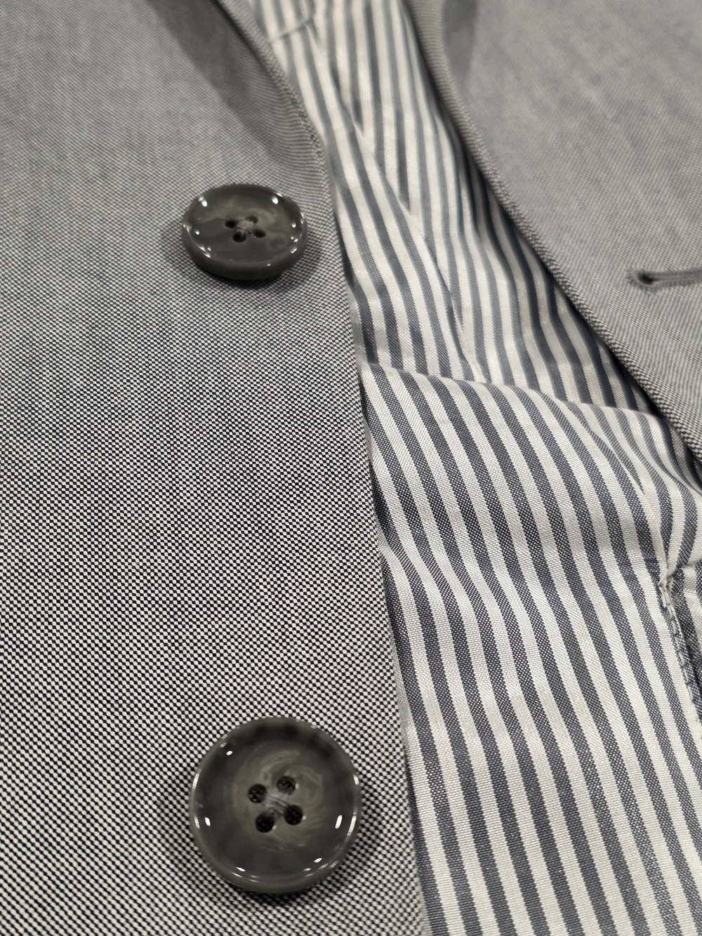 38R Men's Express Innovator Blazer Skinny Fit Gray 100% Cotton Sport Coat